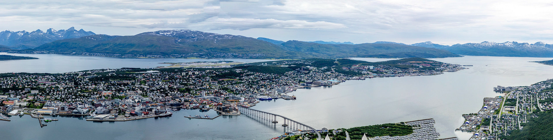 Tromso panorama from top of cable car