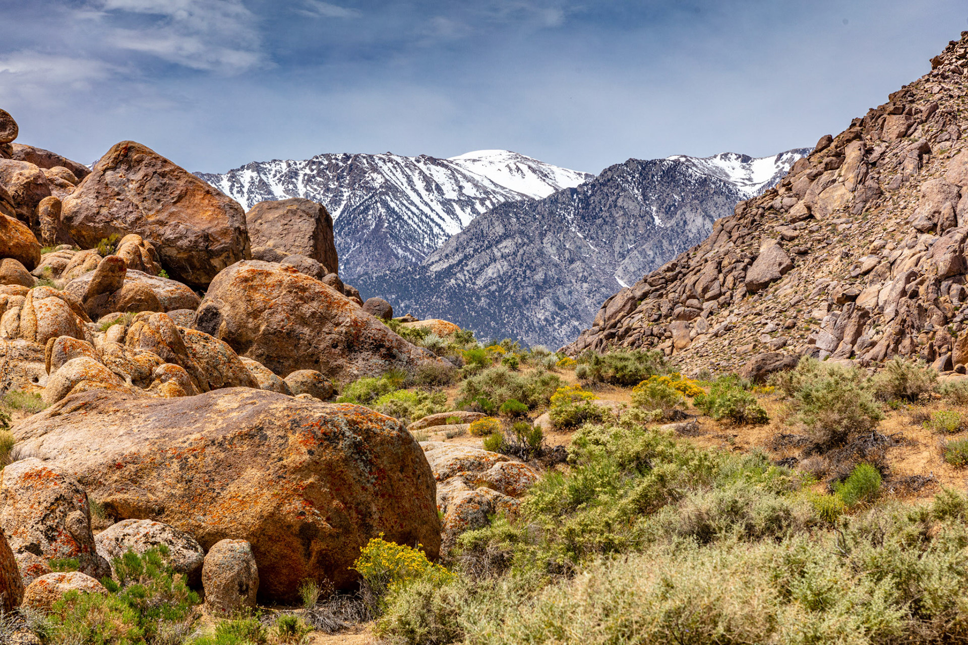 Alabama Hills area where Gunga Din was filmed