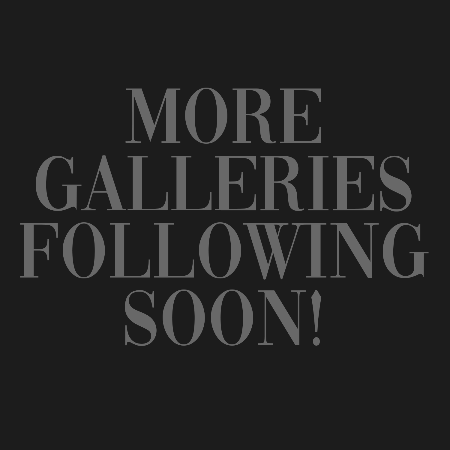 More Galleries Following Soon!