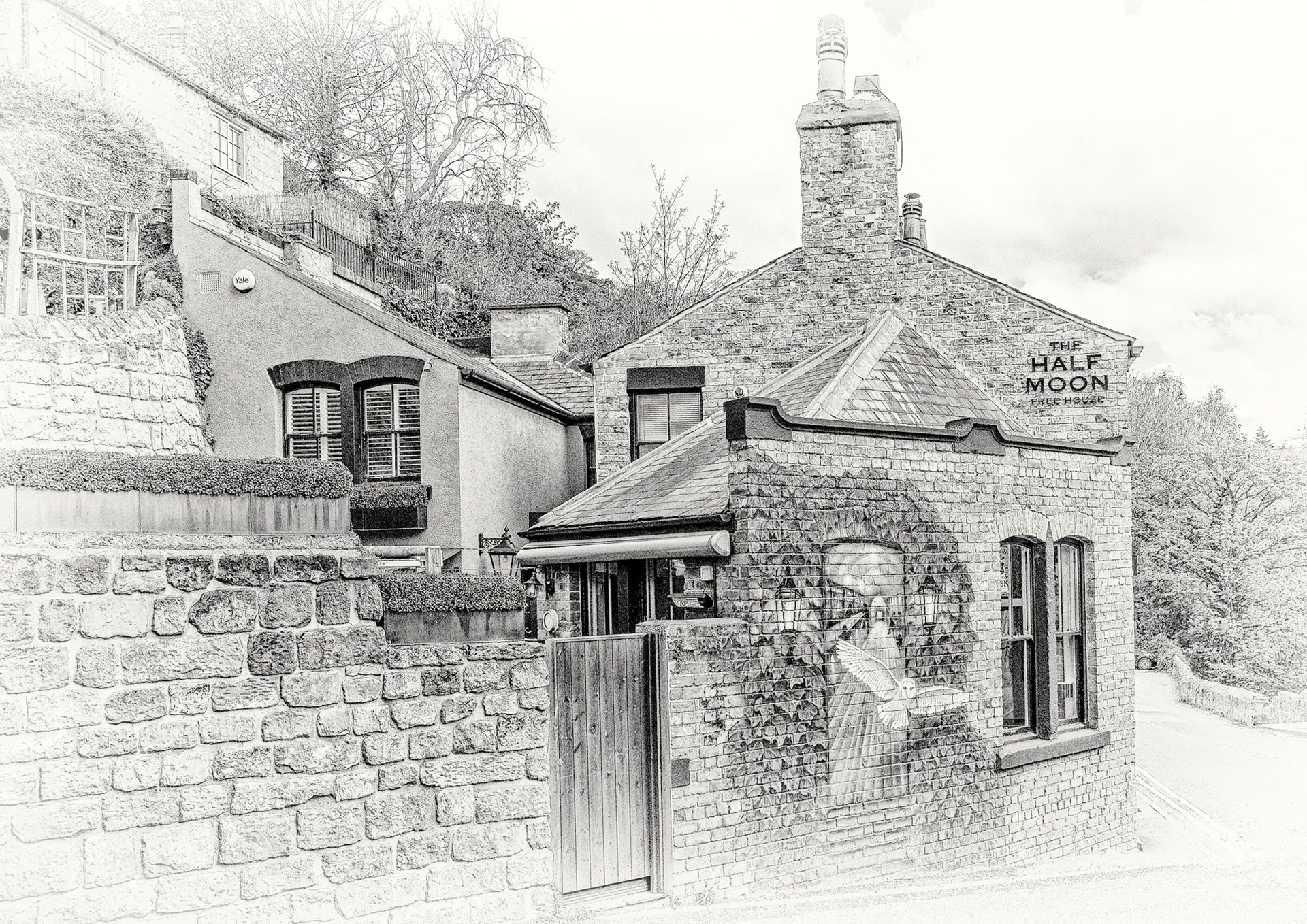 Half Moon in Black&White by Andy Ainsworth