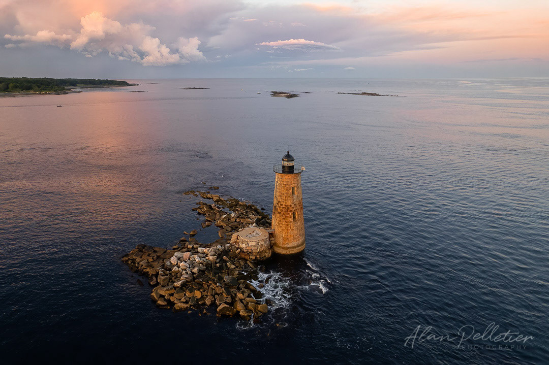 Whaleback Lighthouse Sunset