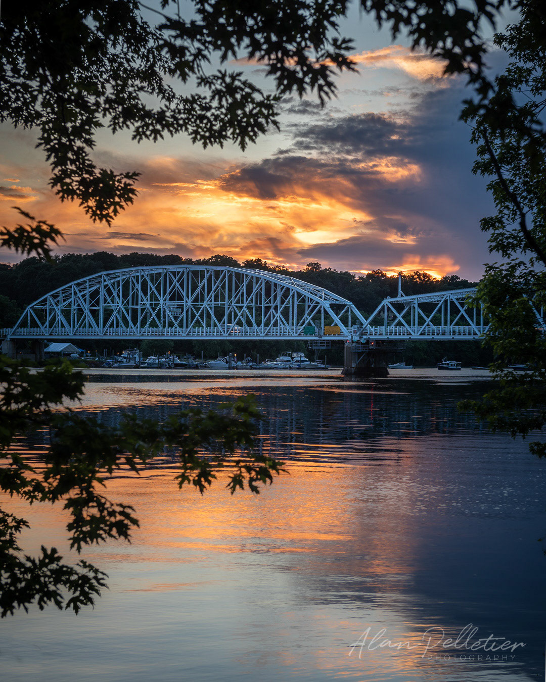 Swing Bridge Sunset