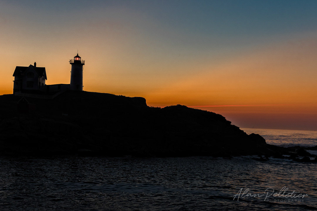 Nubble Lighthouse Silhouette