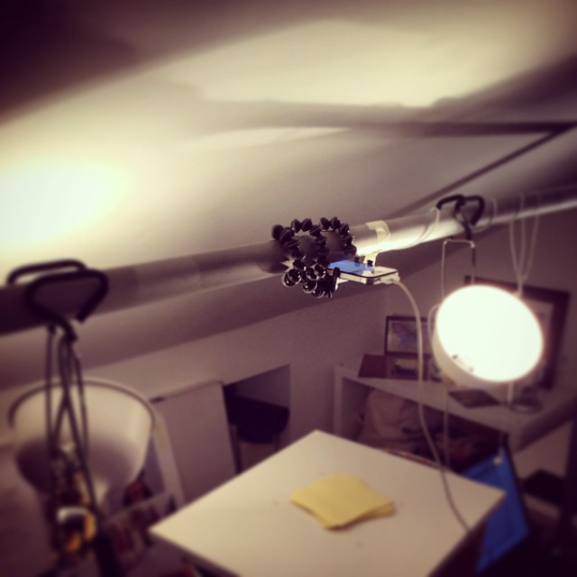 iPhone stop motion rostrum setup for social content animation