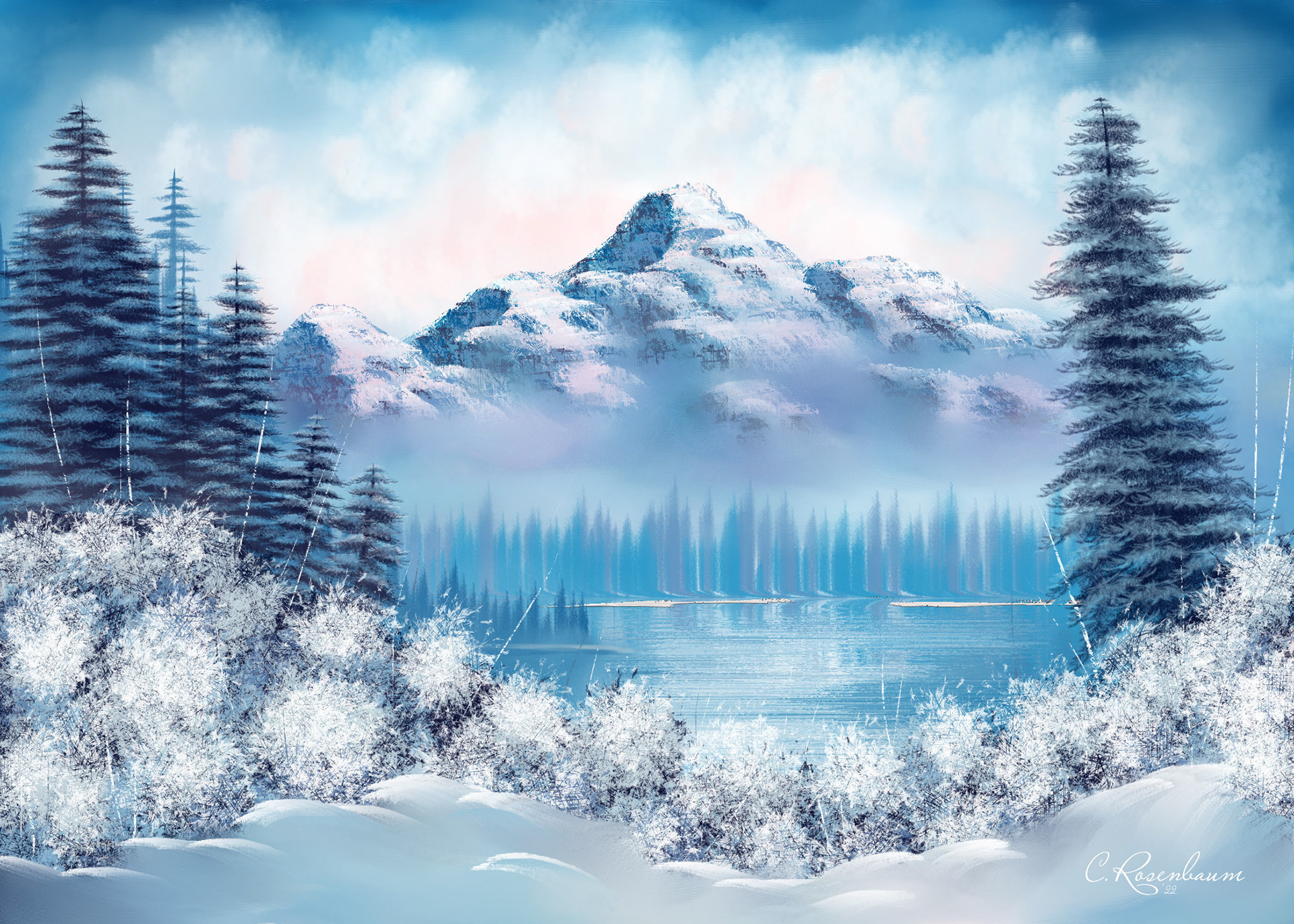 Mystic Mountain by Candice Rosenbaum | Corel Painter