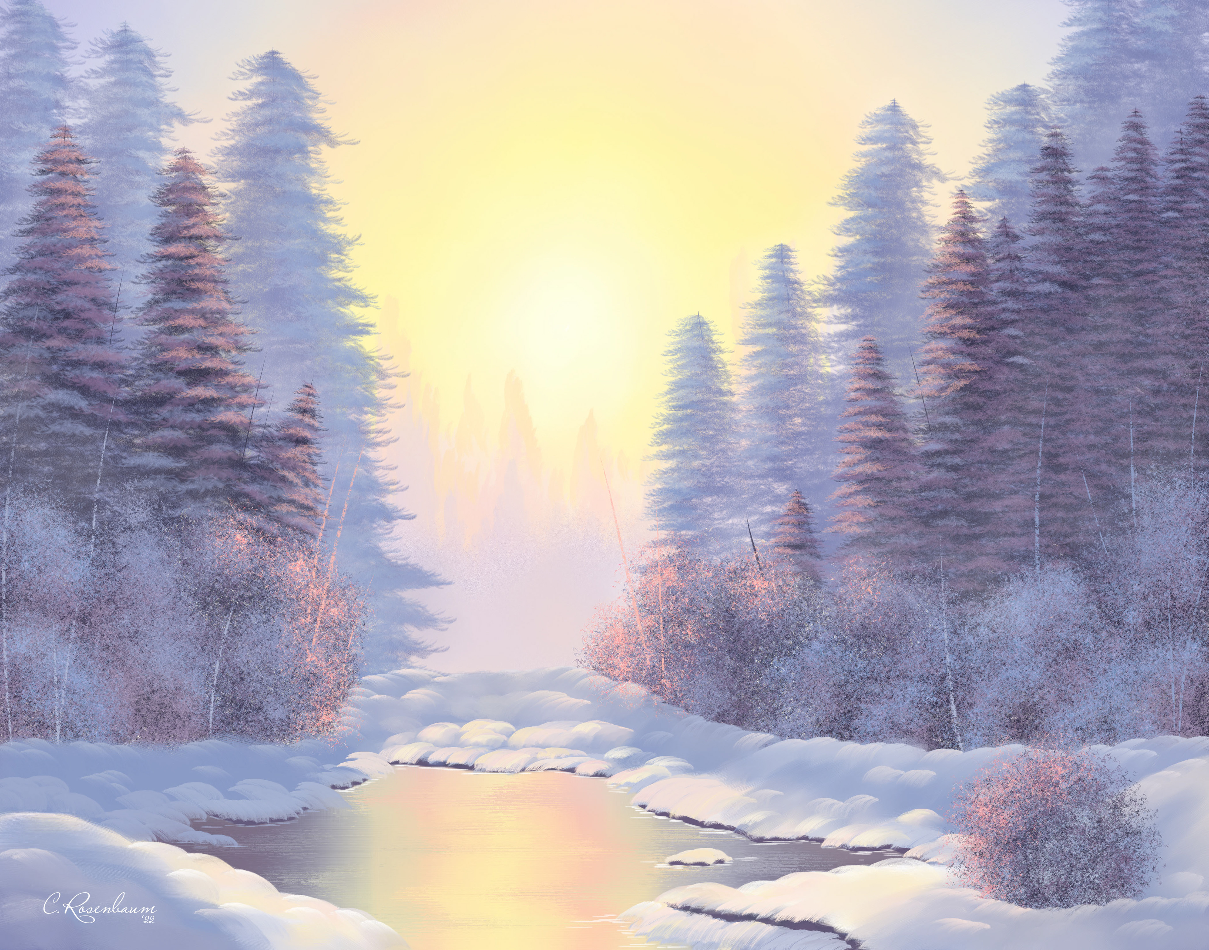 Winter Elegance by Candice Rosenbaum | Corel Painter