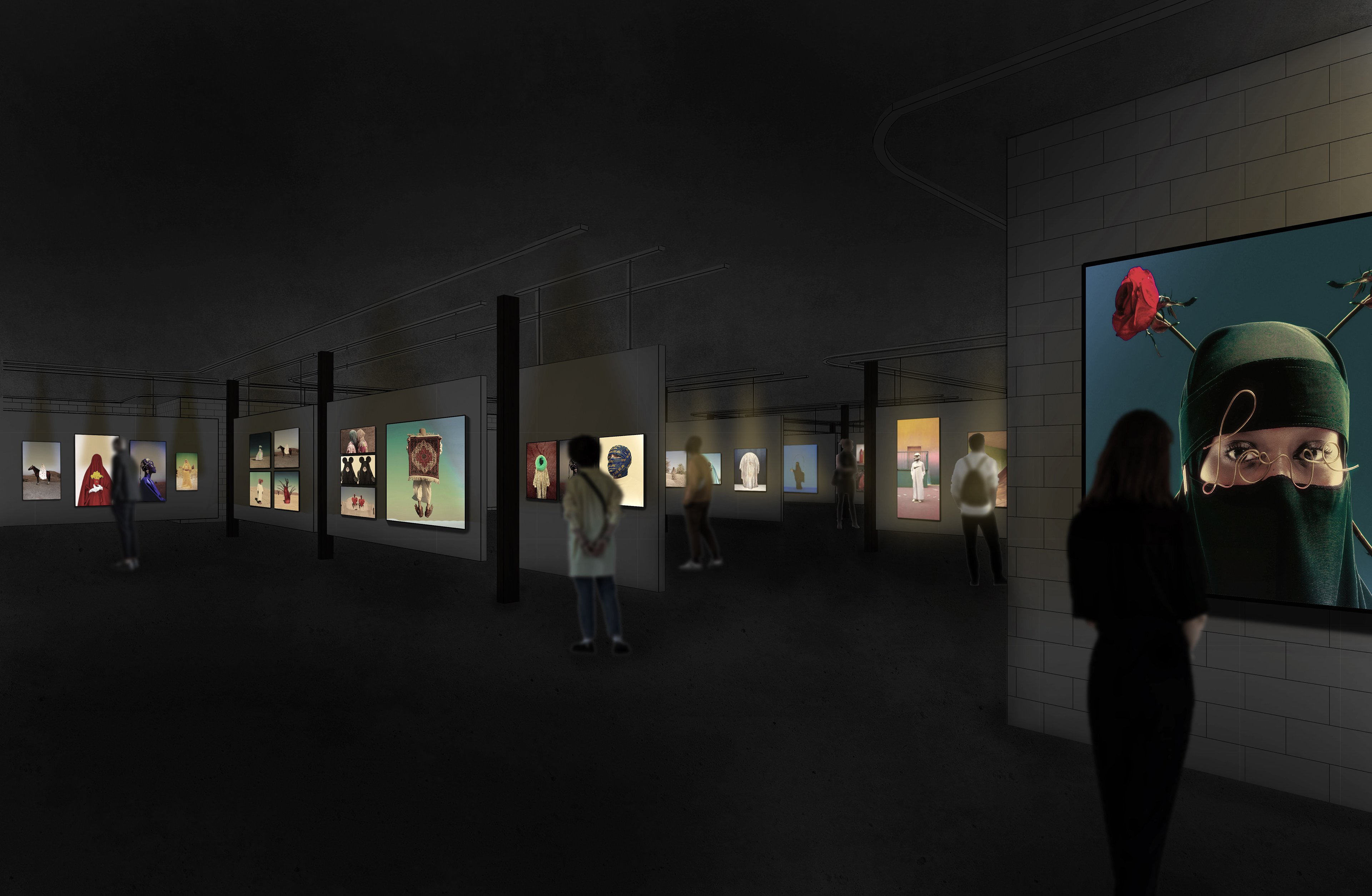 Perspective View of the Main Exhibition Area