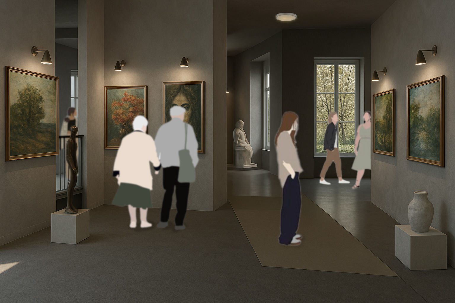 Perspective View of the Gallery