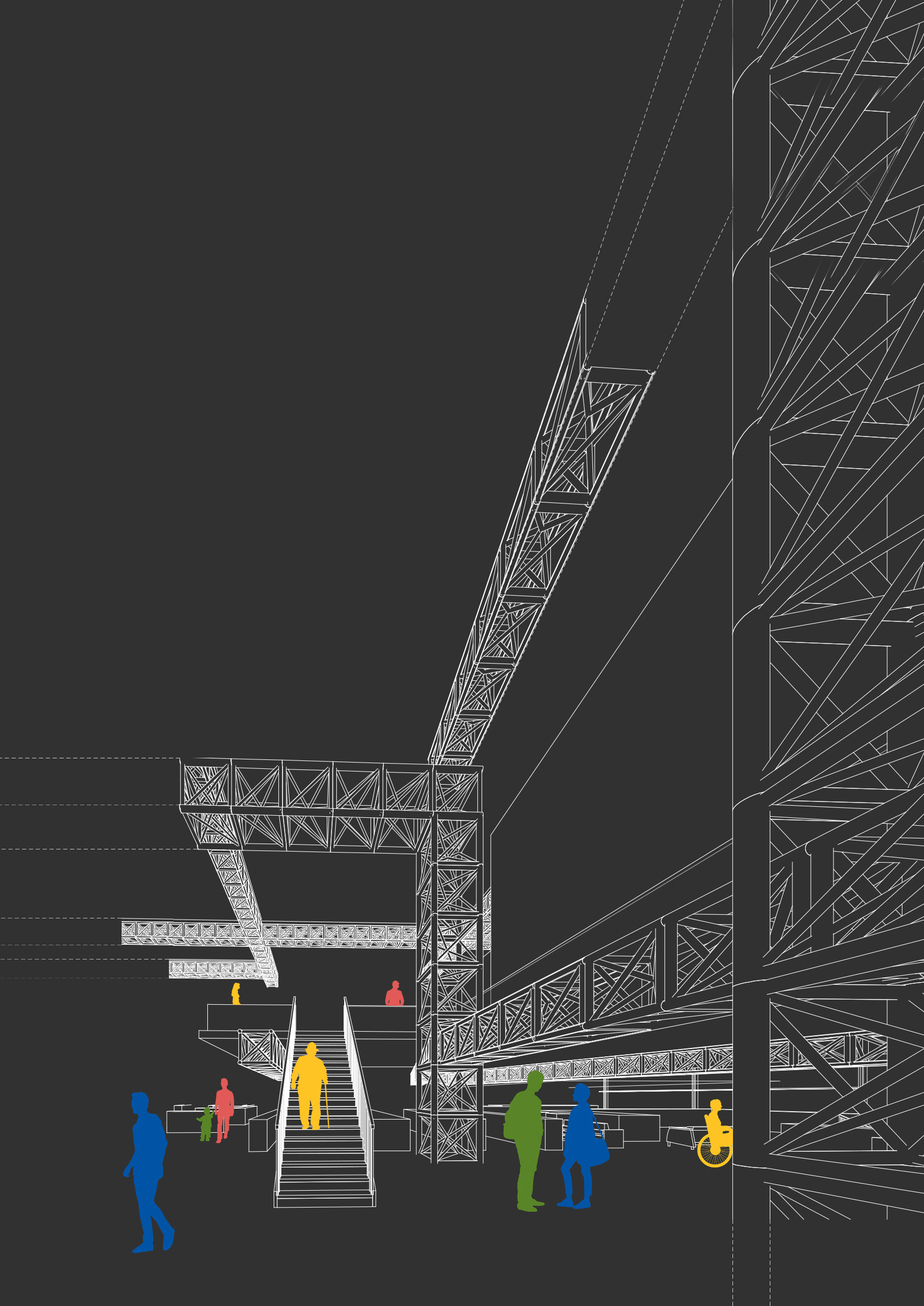 Perspective View Looking toward the Cinema Level