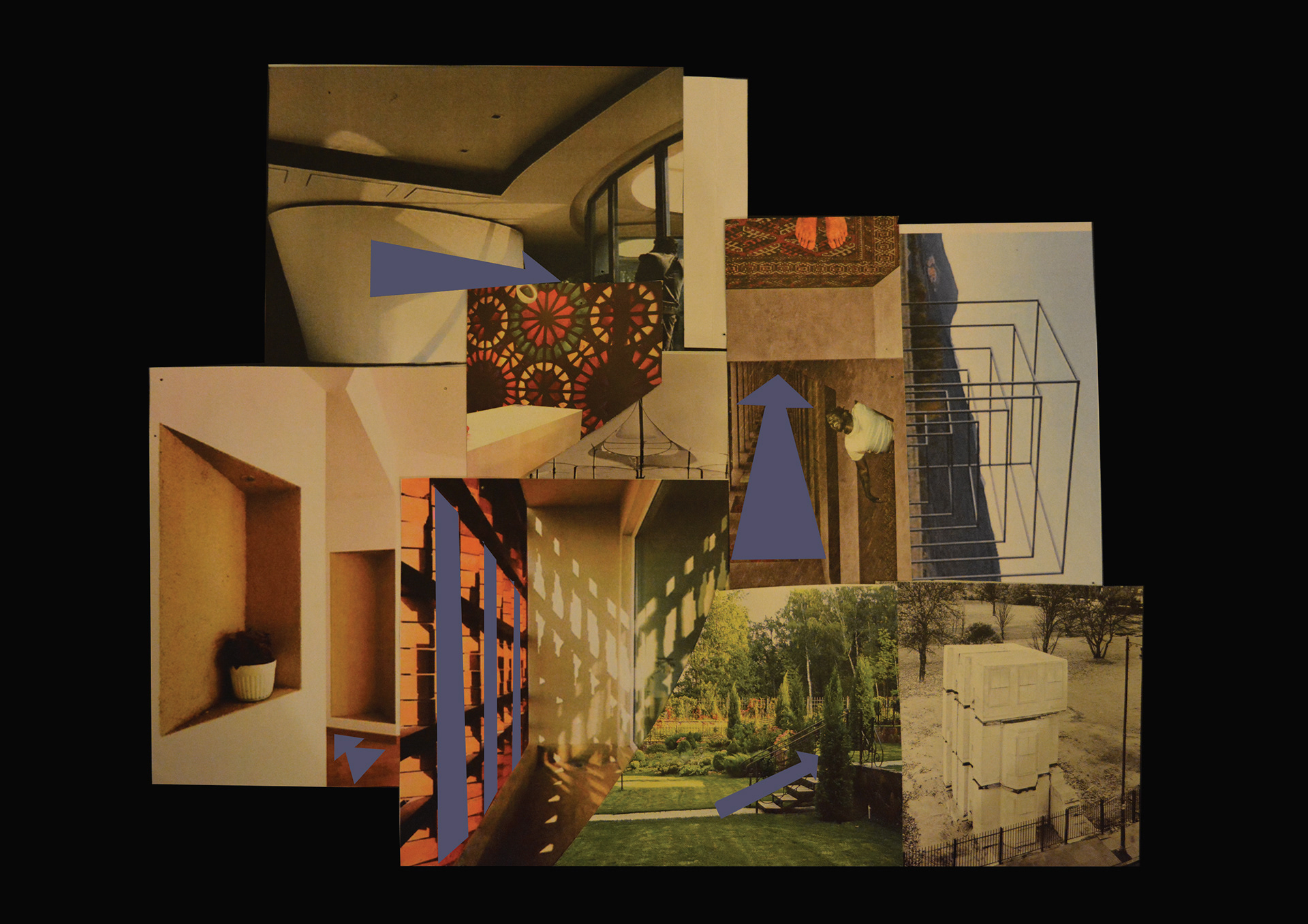 Circulation Flow in Concept Collage