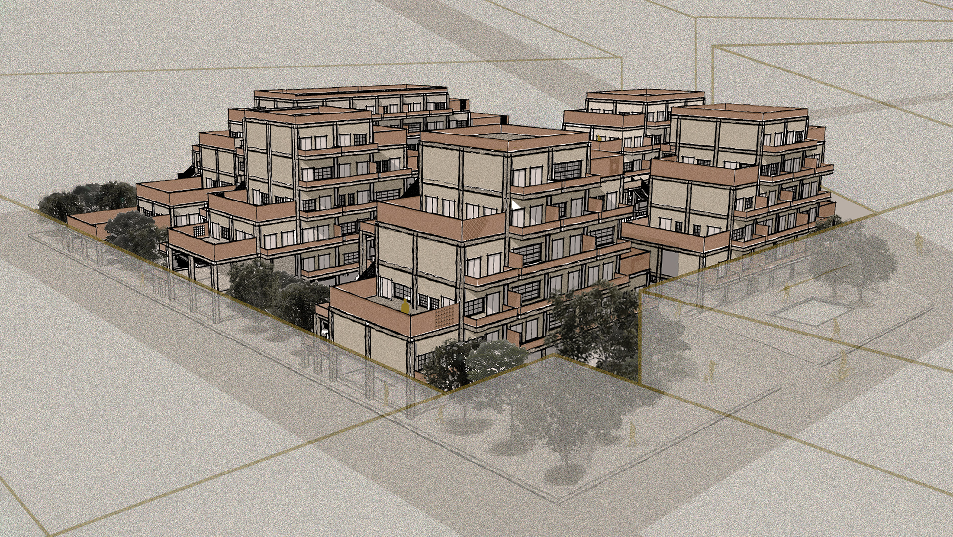 Aerial View of the Complex