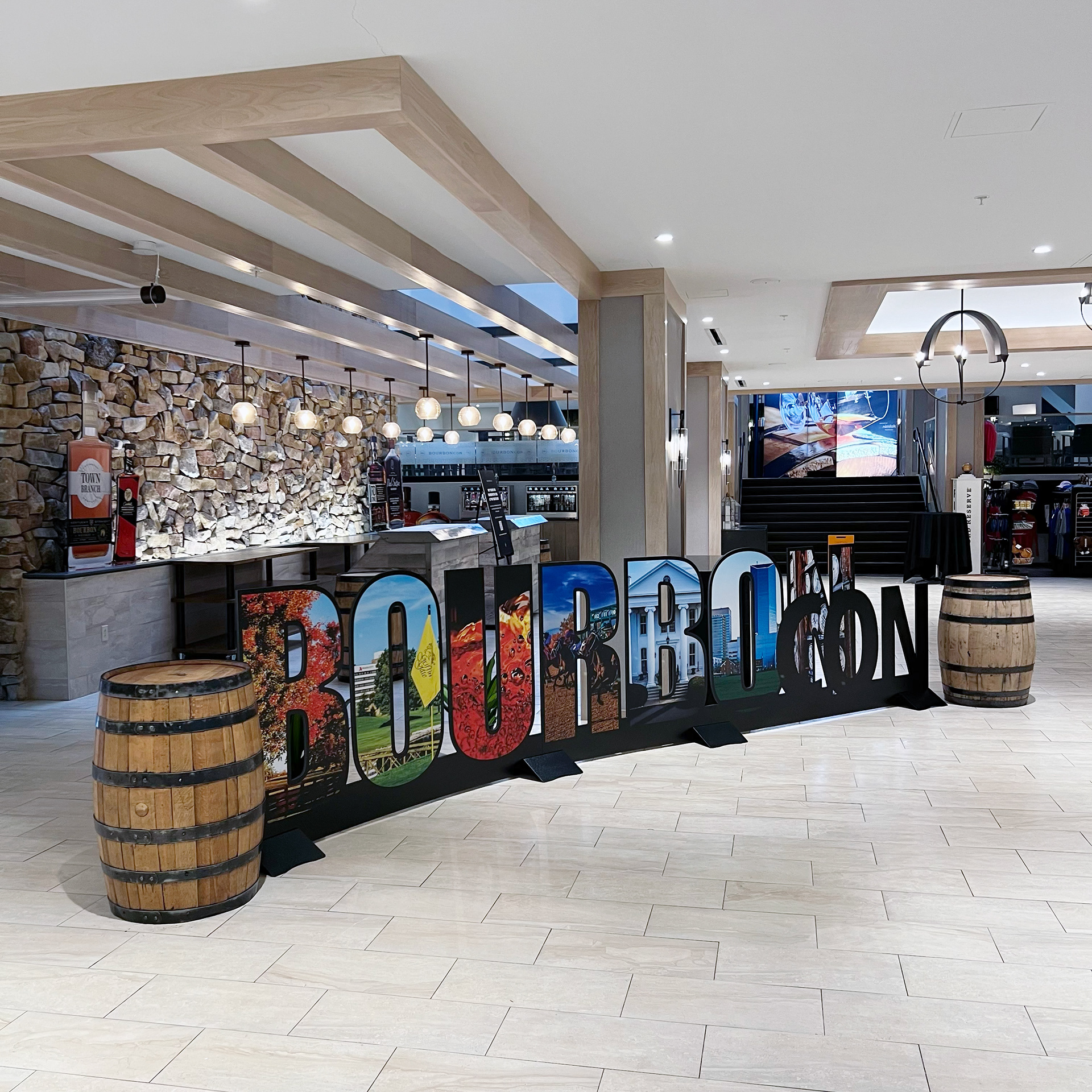 Dimensional BourbonCon Lettering Photo Op