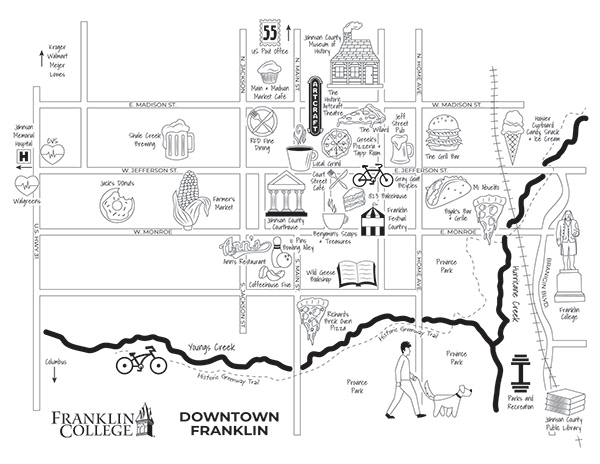 Lucas Smith - Copy of Illustrated Downtown Franklin Map