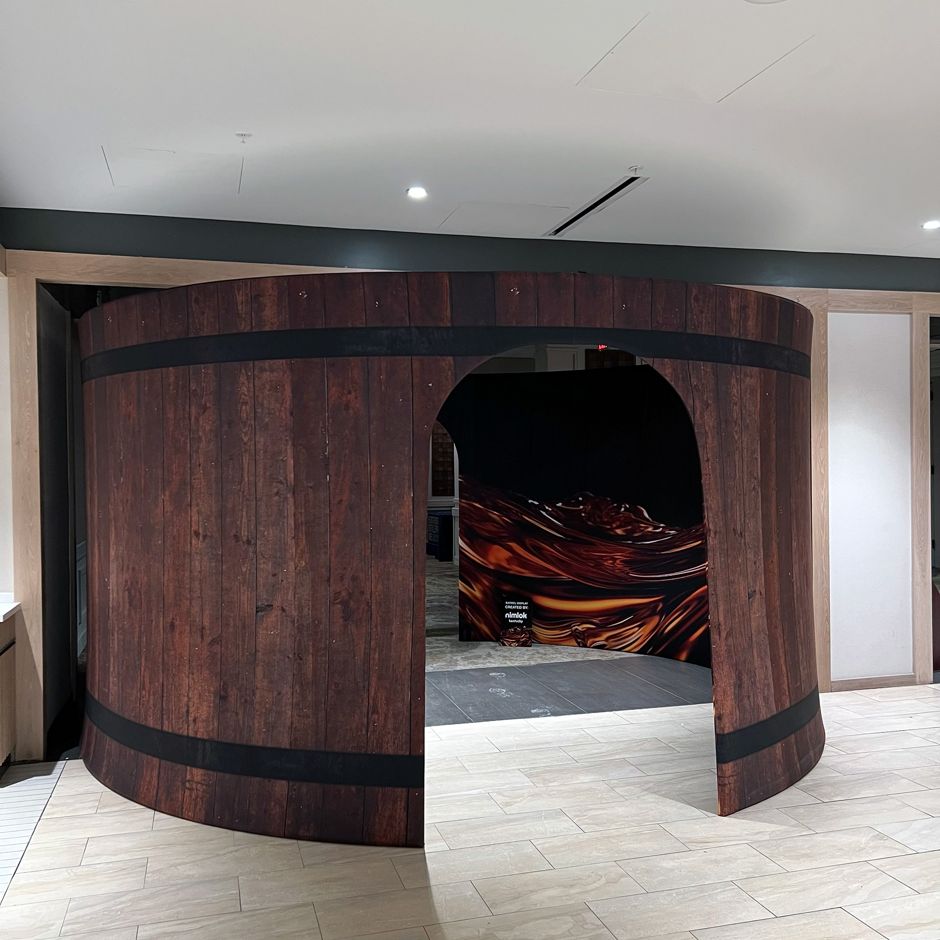 Exterior Bourbon Barrel "Tunnel"