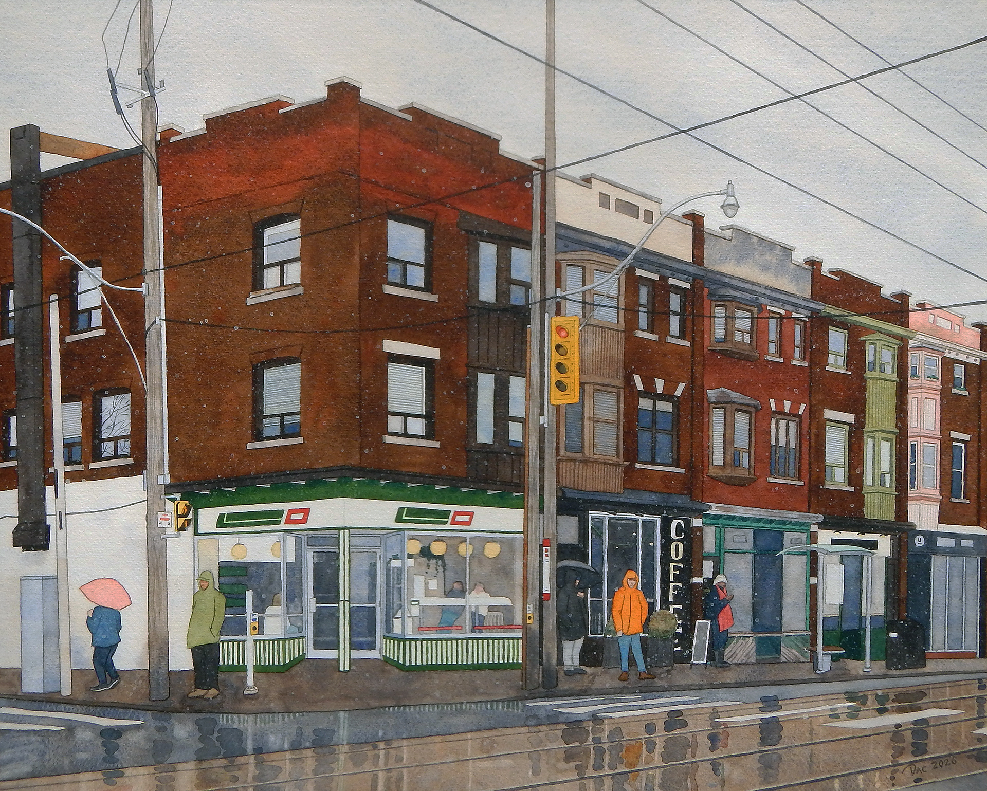 A Rainy Block in Leslieville (SOLD)