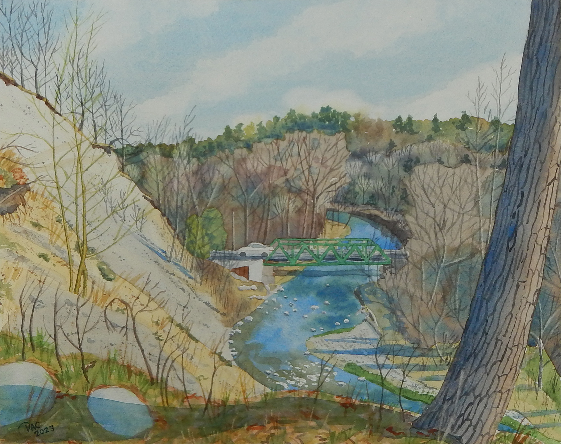 Bailey Bridge, Twyn Rivers Drive, Rouge Valley, Early April