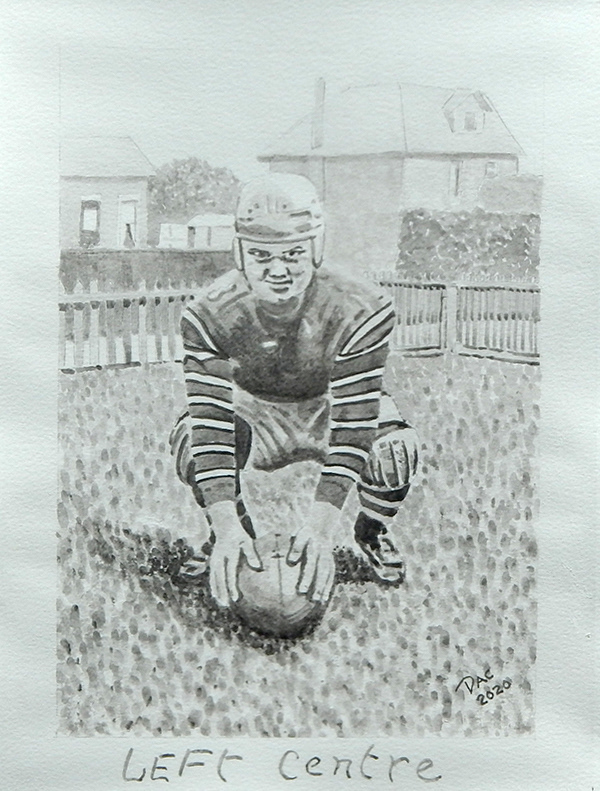 Uncle Lorne, circa 1930, watercolour, 9x12"