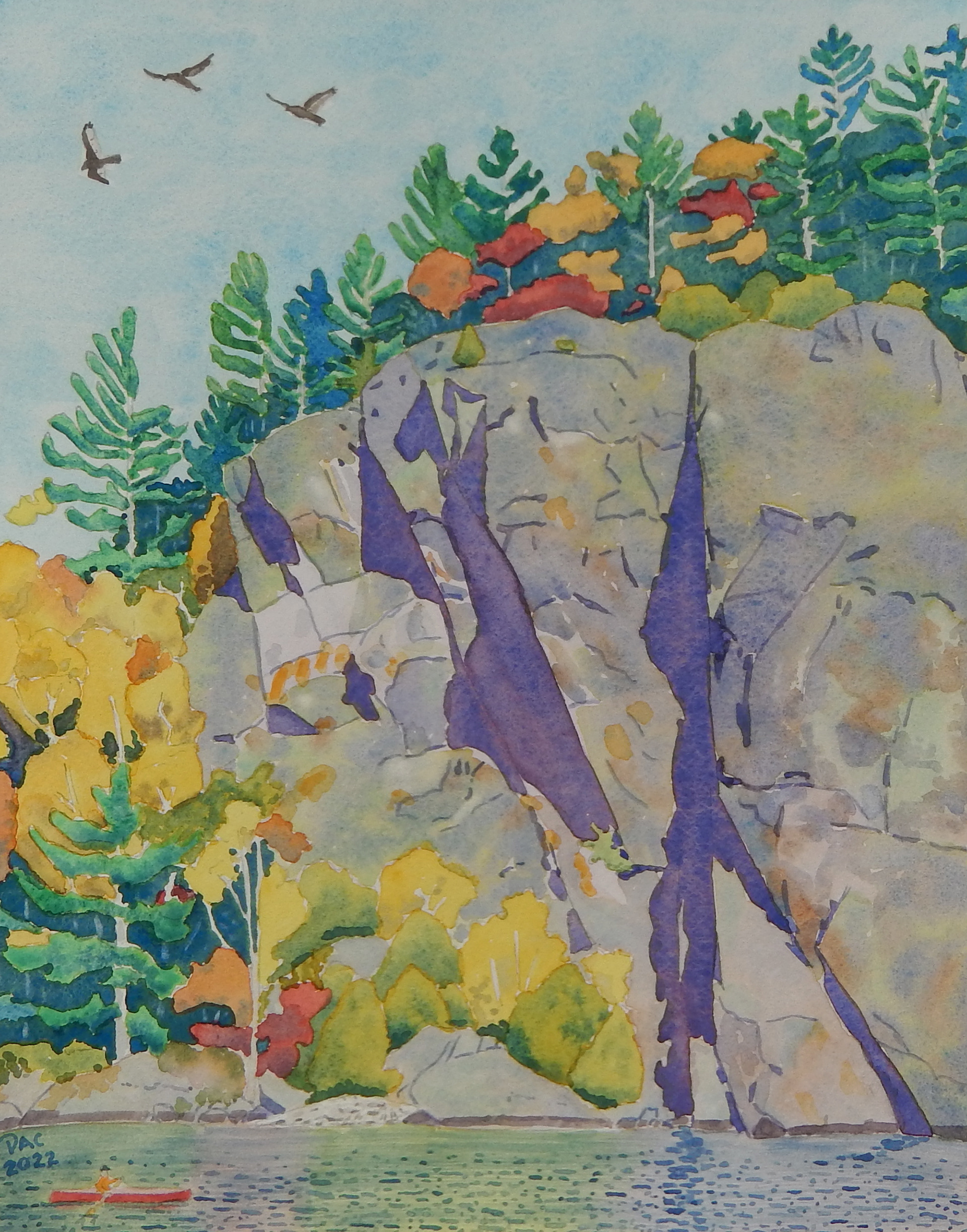 Cliff, Lac McArthur, Vals-des-Monts