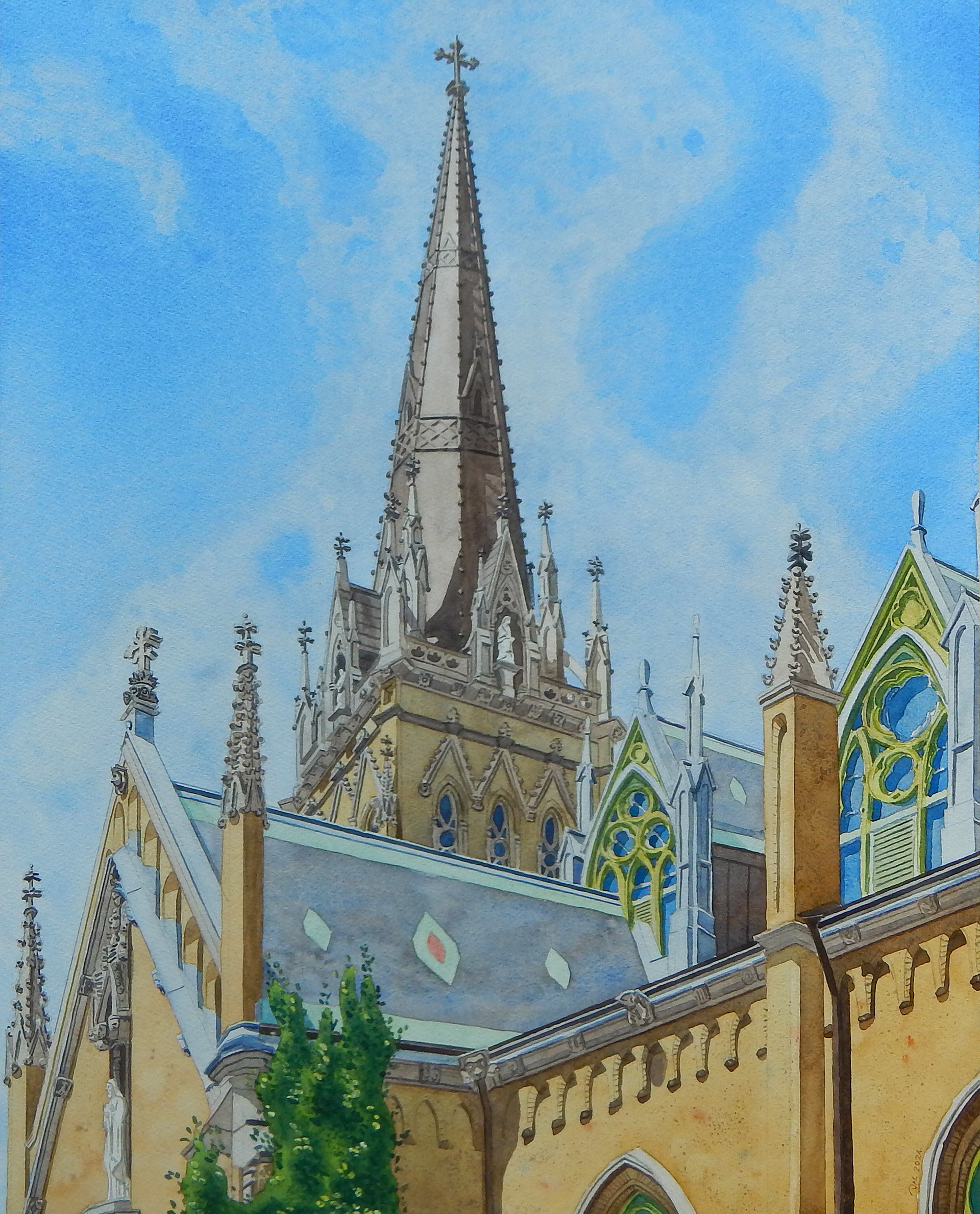 Pinnacles and Spire, St. Michael's Cathedral, Toronto (COMMISSION)