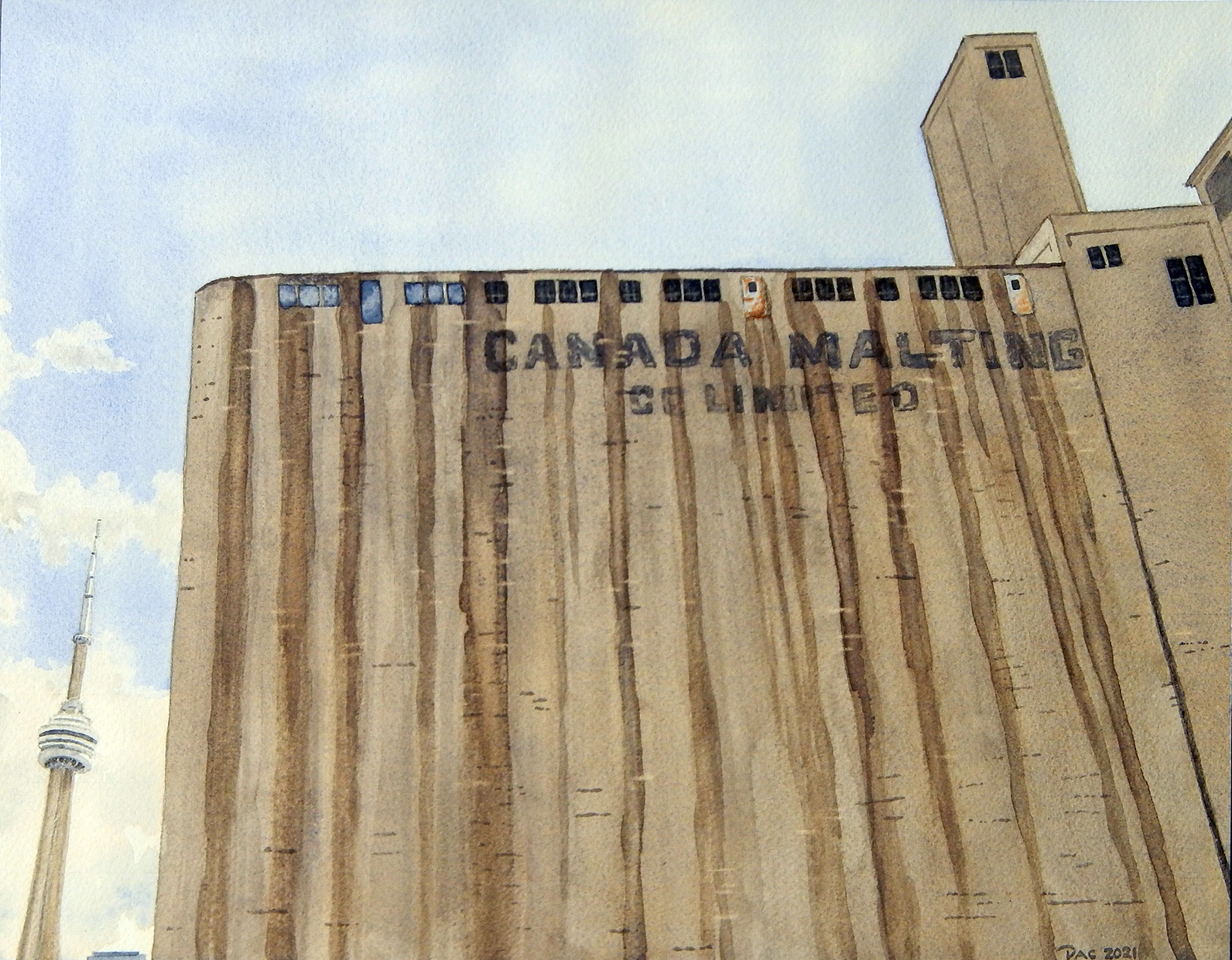Canada Malting NW Wall, 11x14"