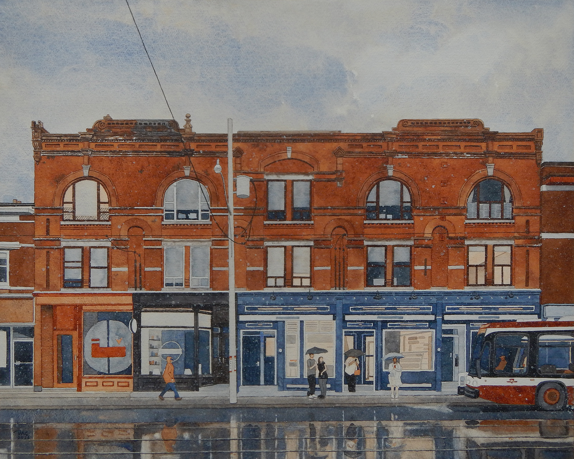 A Rainy Cabbagetown Block (SOLD)