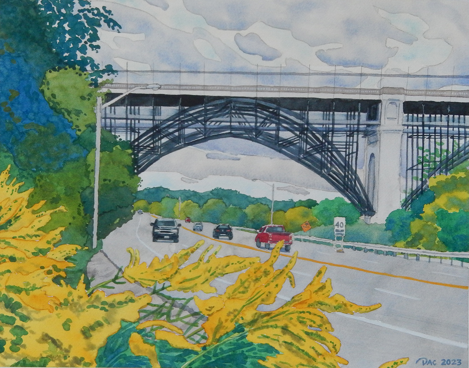 Late September Afternoon by the Viaduct