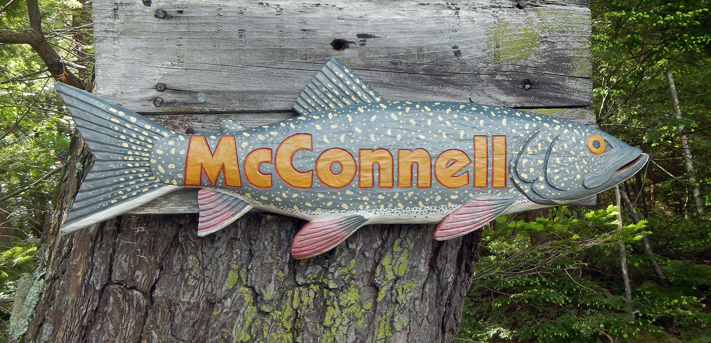 Cottage Sign - white pine and acrylic