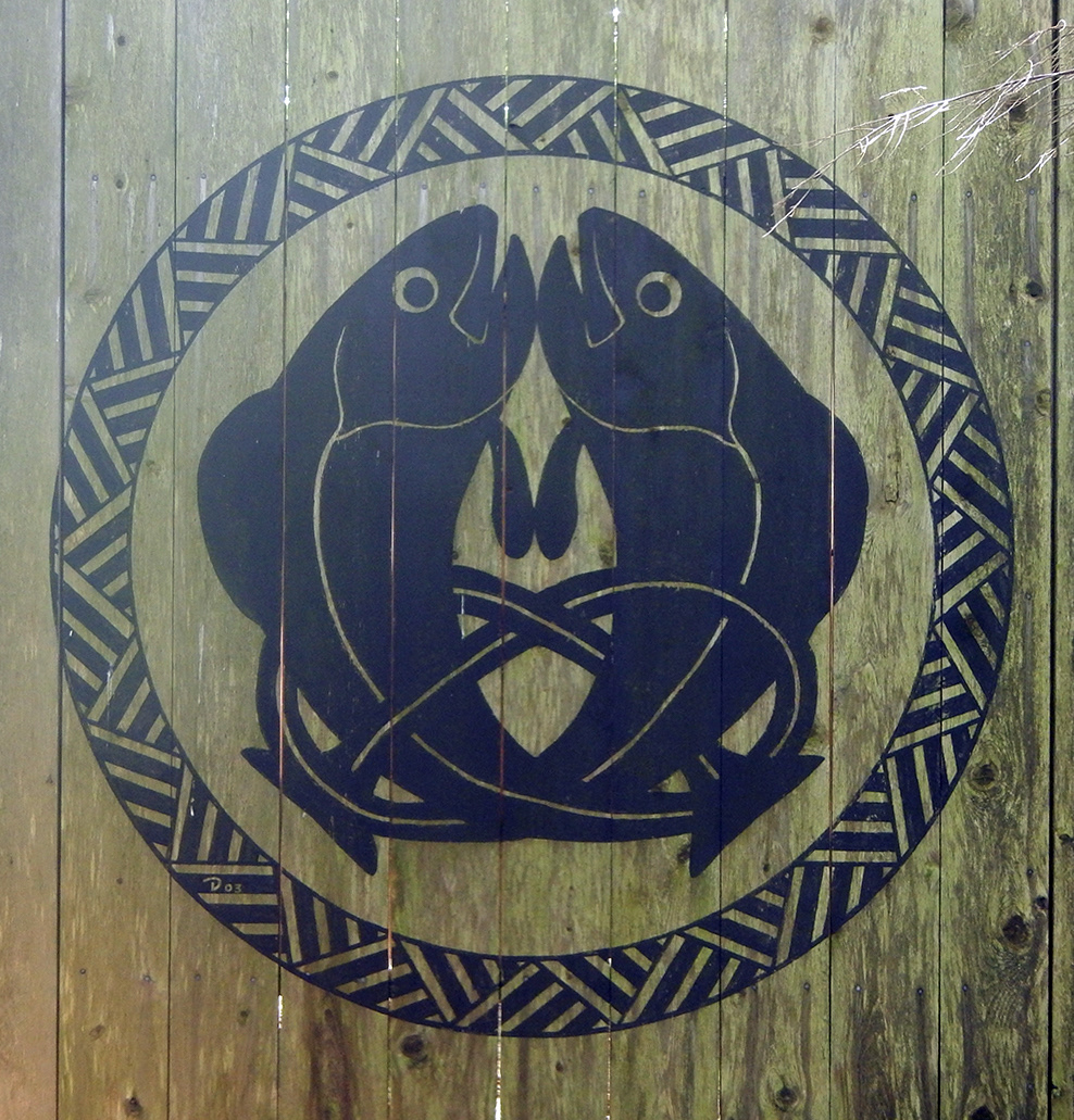 Celtic Bass, acrylic on cedar