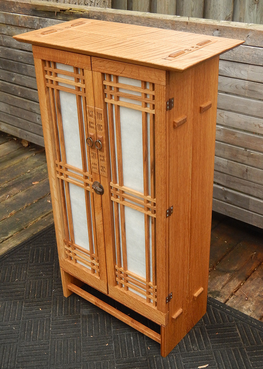 Tom Fidgen-inspired Korean-style Bookcase, white oak