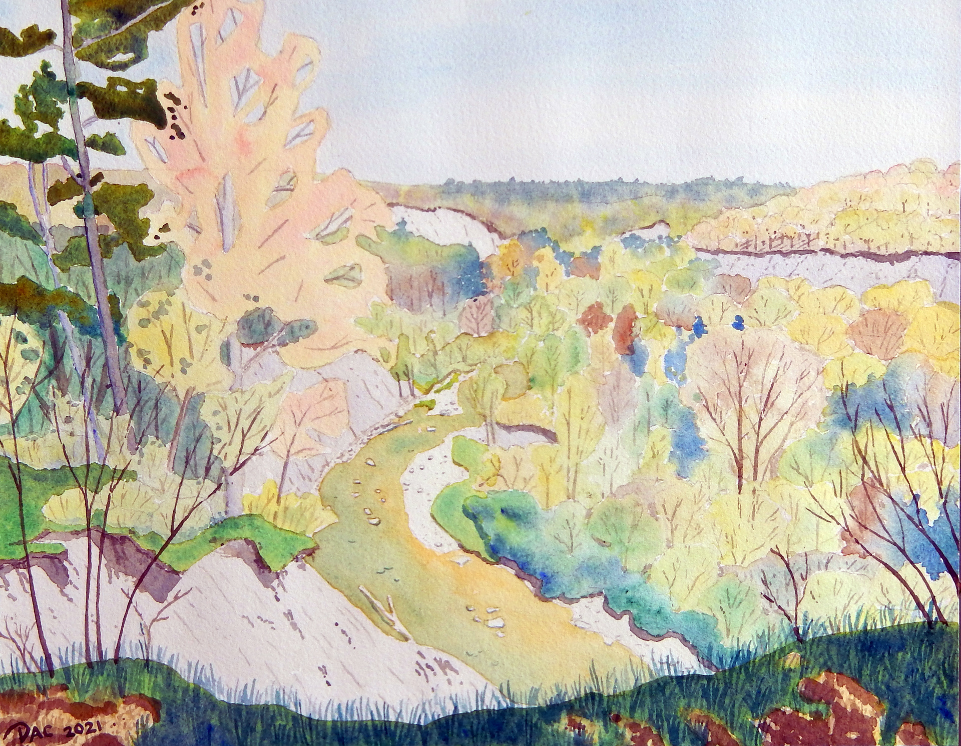 Vista Trail, Spring, Rouge Valley, 11x14"