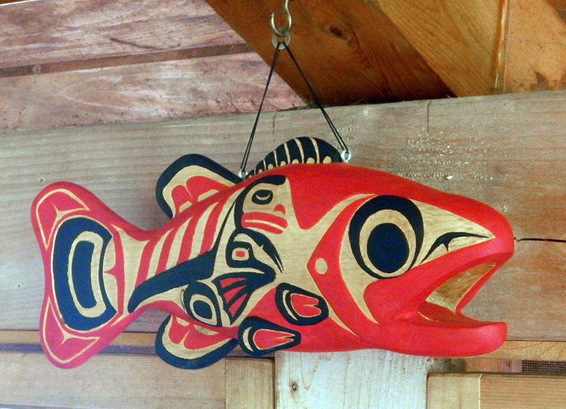 Bill Reid-inspired Bass - white cedar