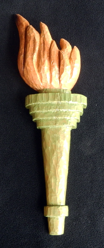 Torch, burned white pine stump