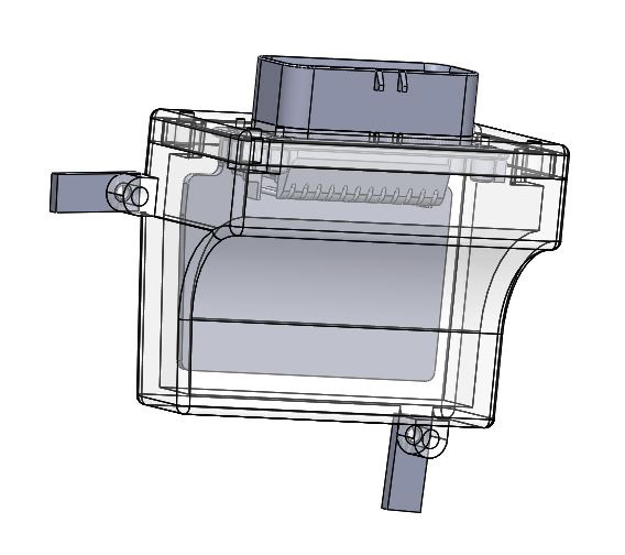 View of the left auxiliary sensing enclosure
