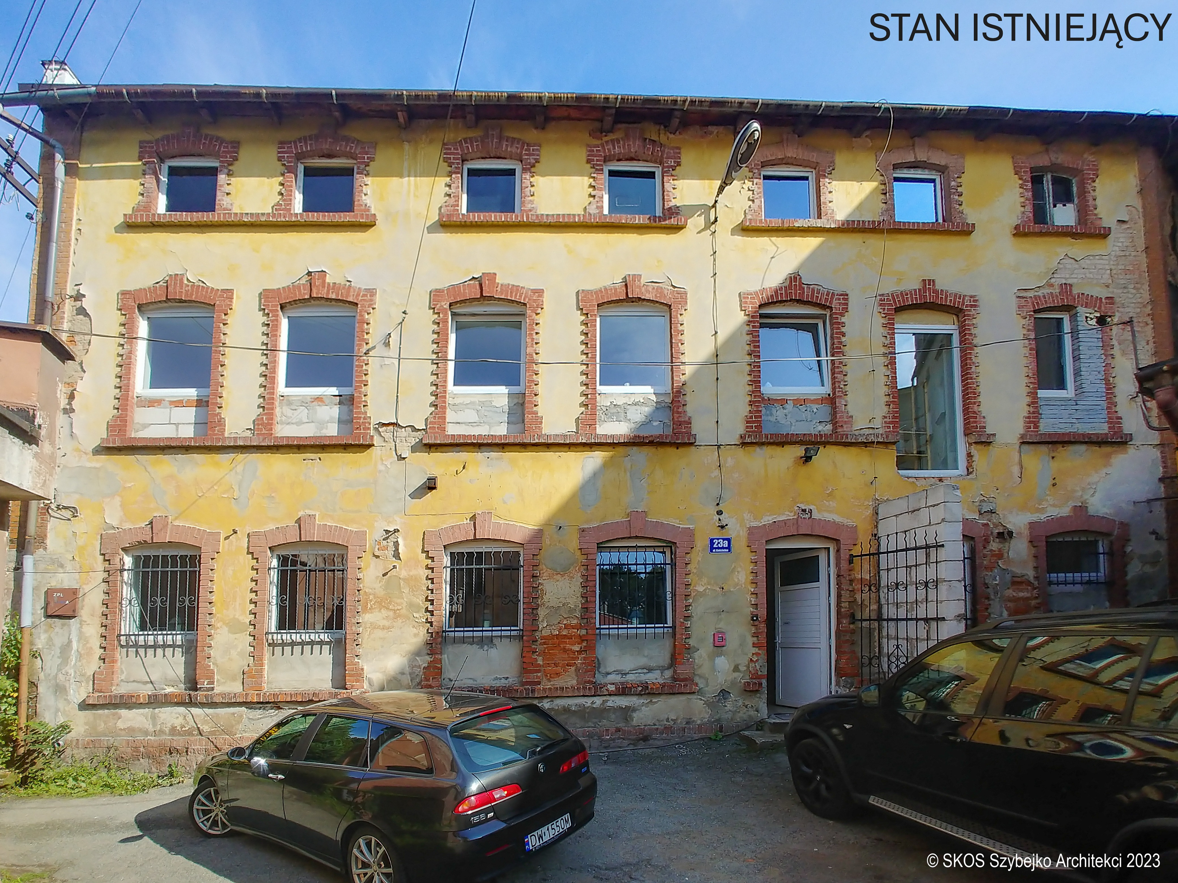 Elewacja frontowa stan istniejący