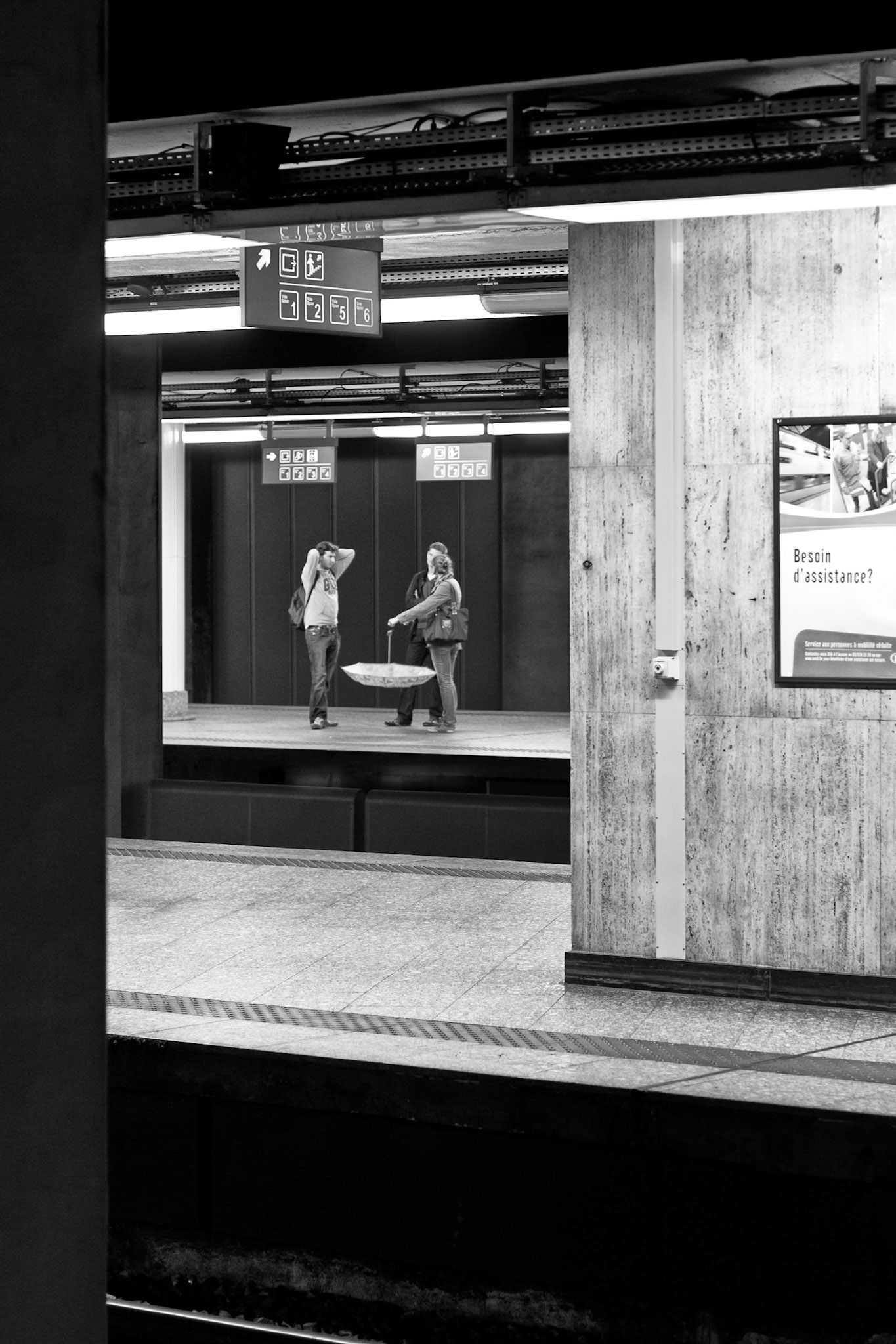 Bruxelles, Gare Centrale, quai