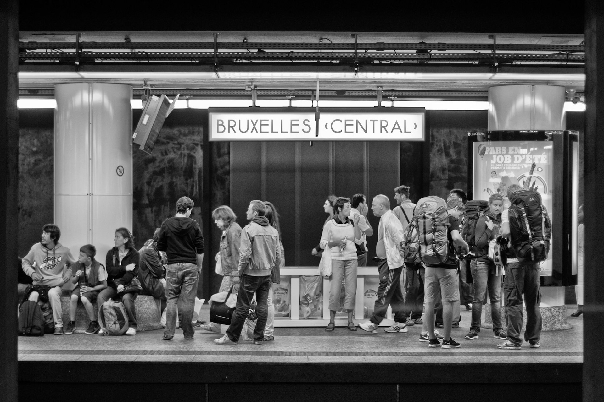 Bruxelles, Gare Centrale, quai