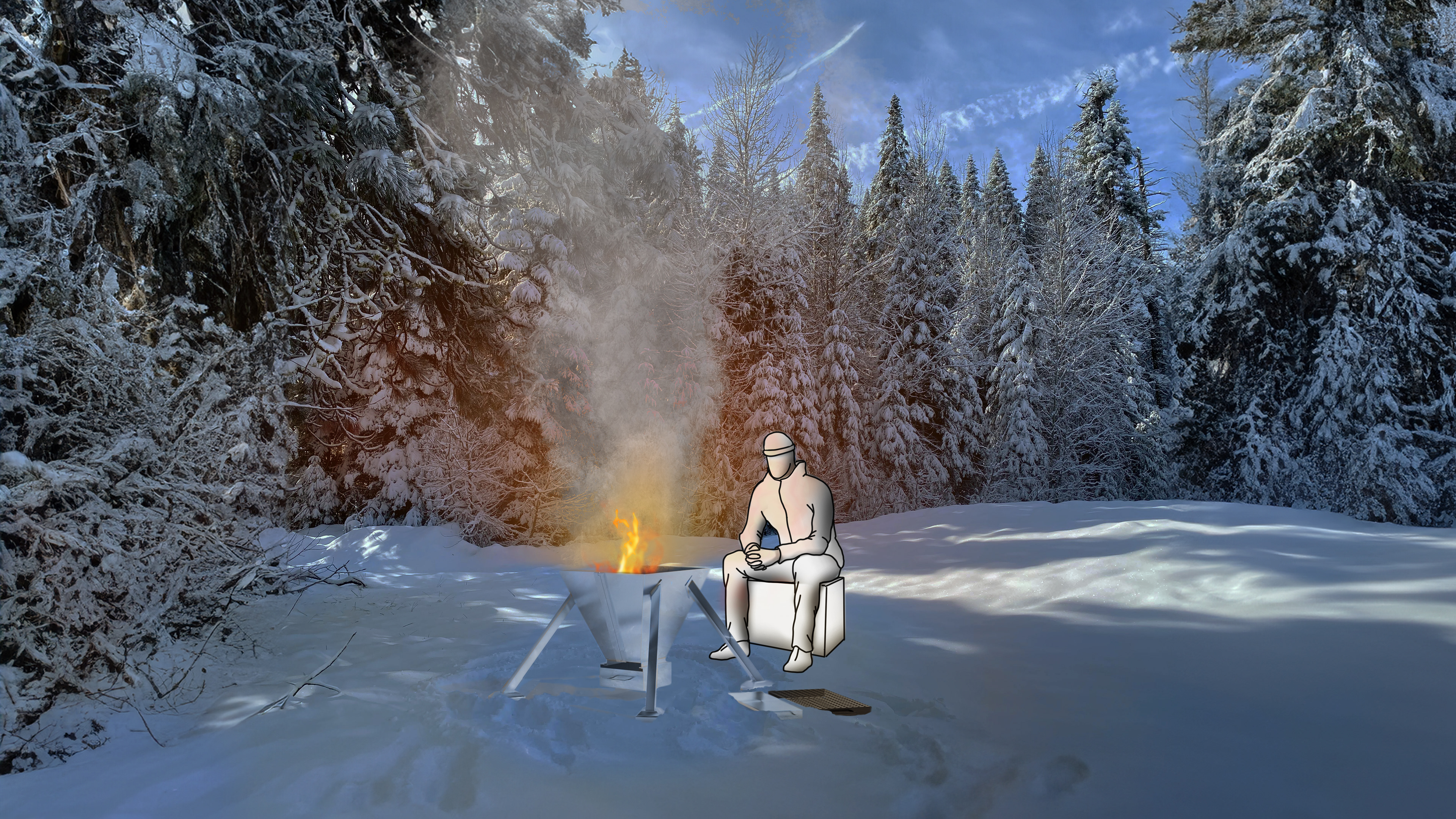 Mise en situation faites sur Photoshop