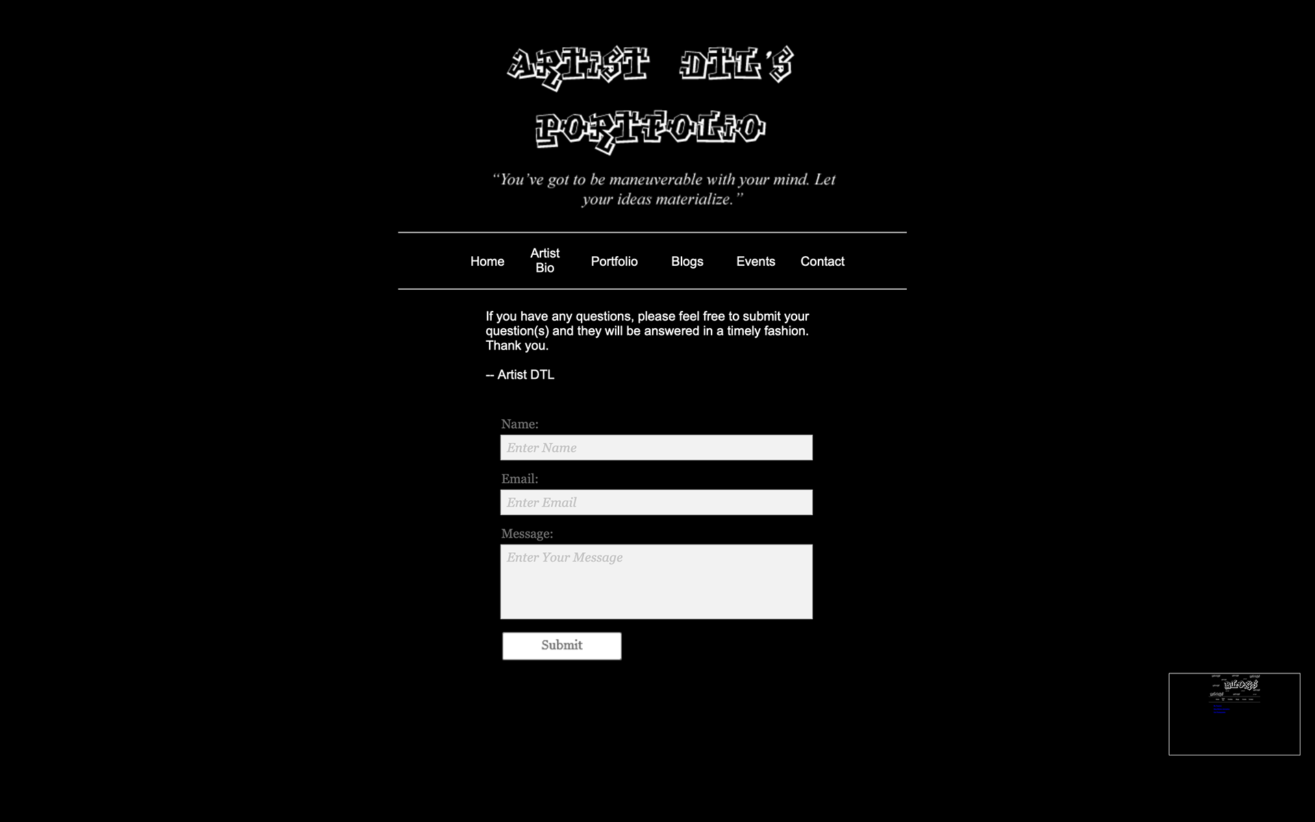 Contact Page