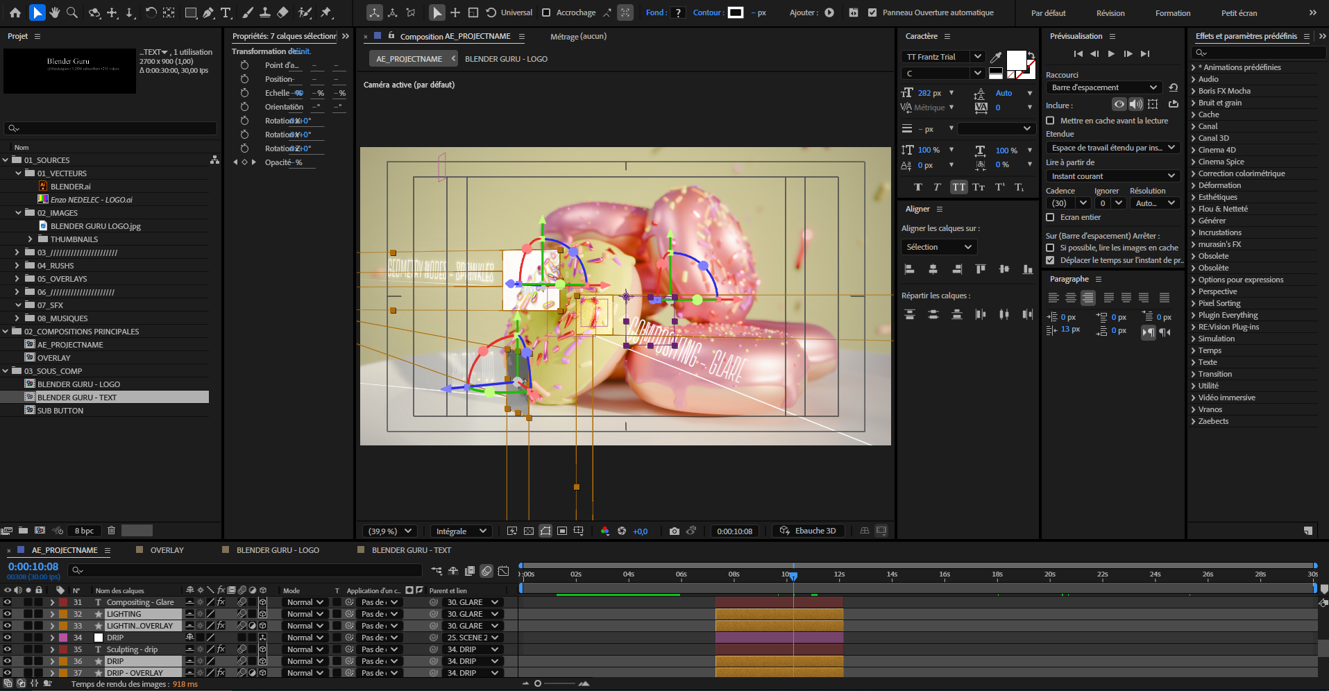 AFTER EFFECTS - COMPOSITING