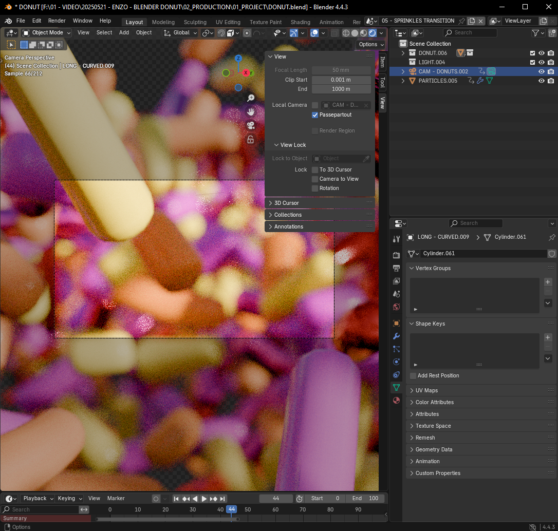 BLENDER - TRANSITION