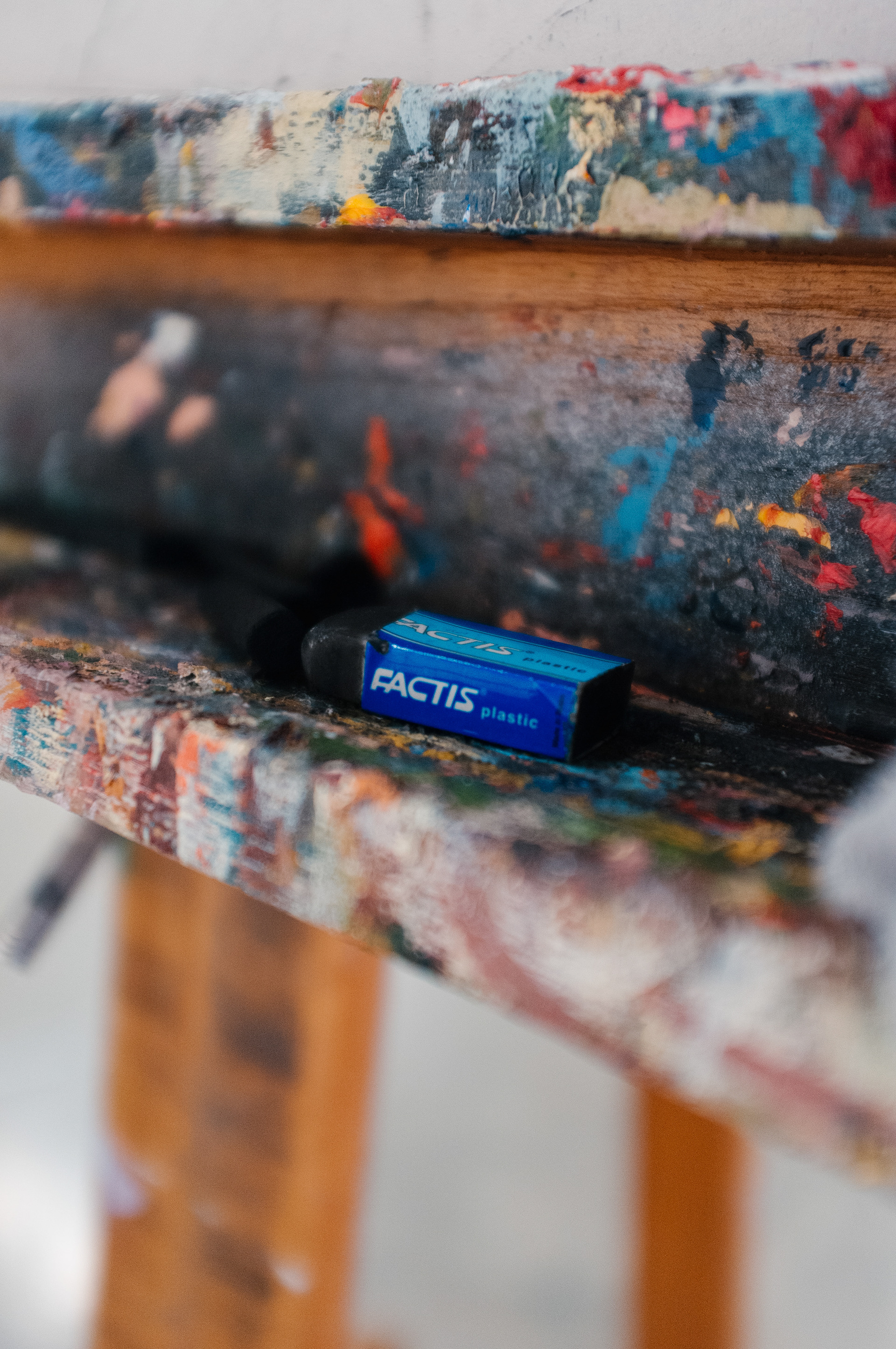 detail shot of an eraser