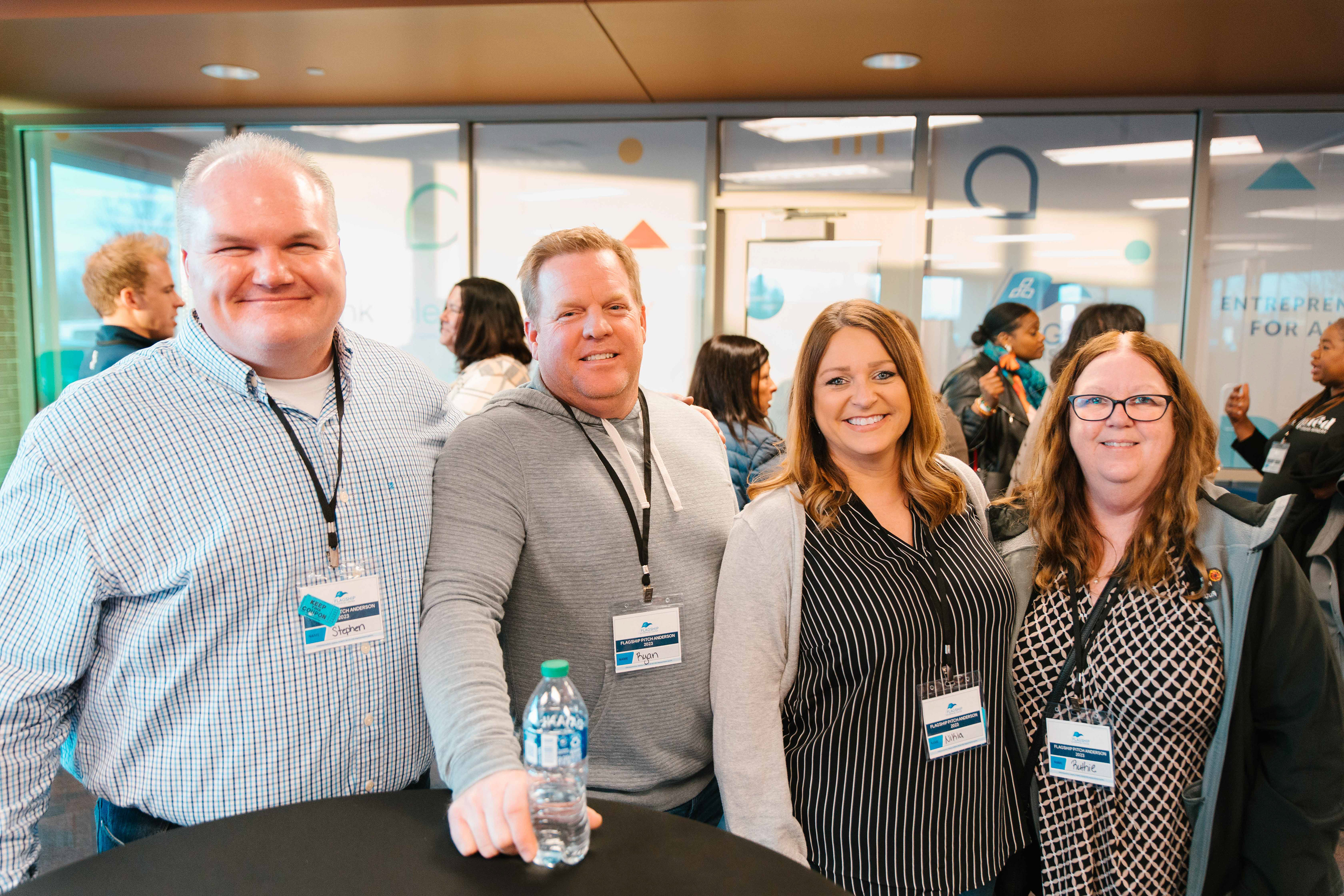 Photos of guests enjoying the event