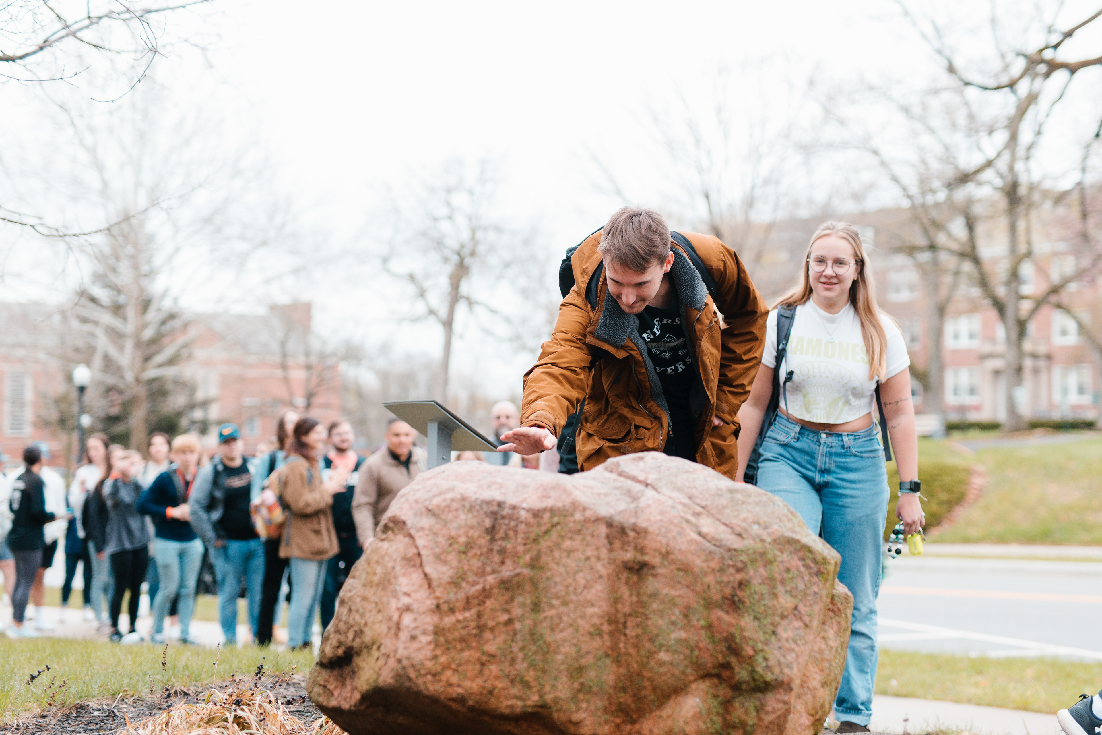 Zach participates in AU tradition
