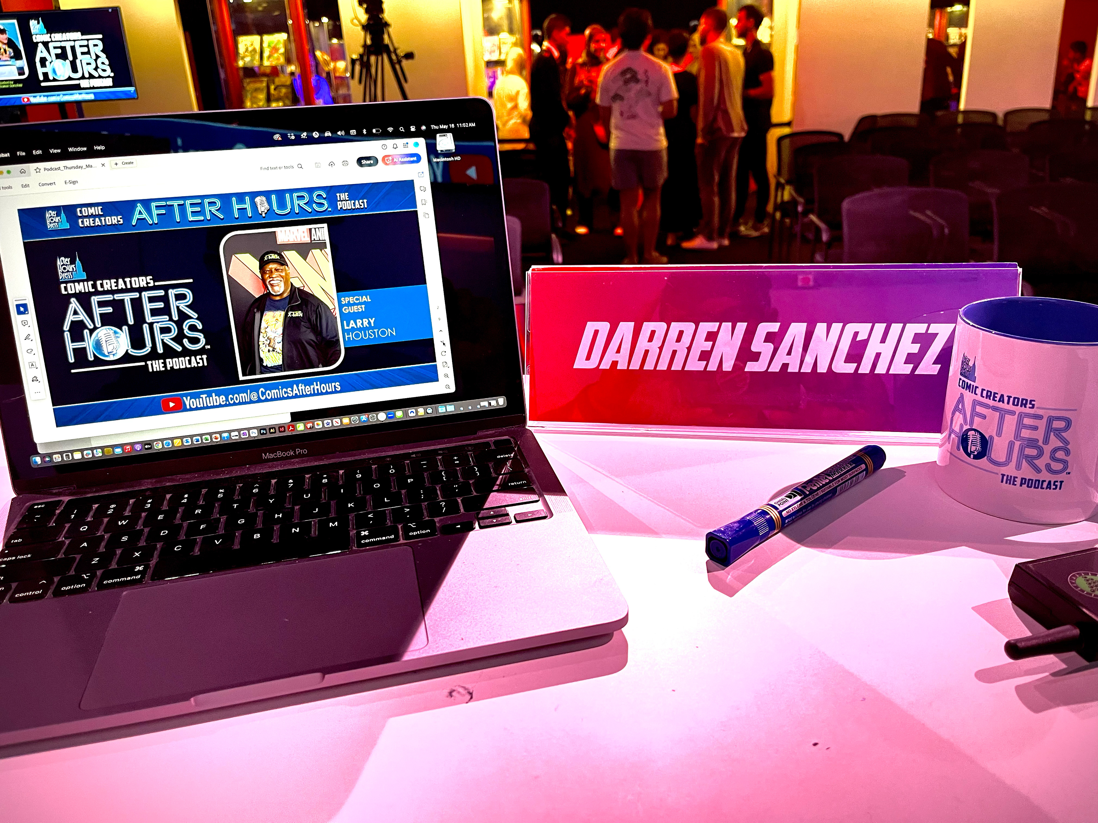 The calm before the show.