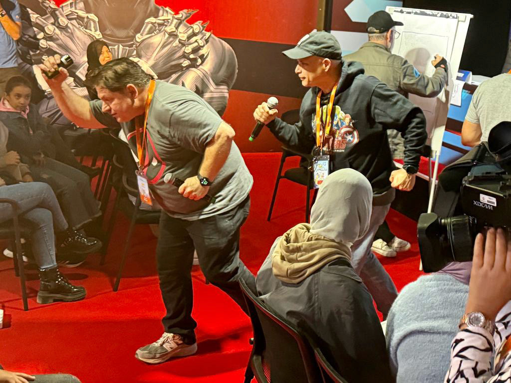 Buddy and Darren attempt to sneak away while Ariel is drawing