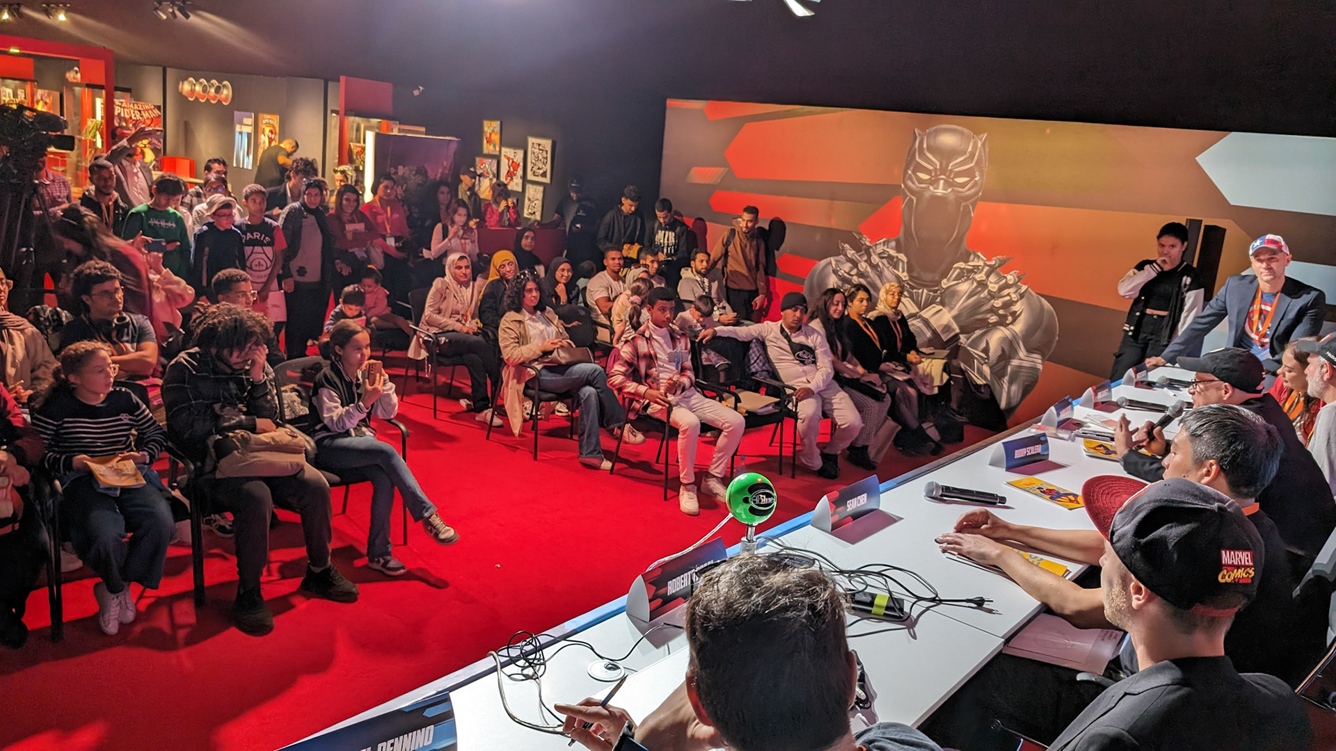 The 10-day show was challenging, but the AHP team provided a full schedule of signings and events, which were always packed full of fans