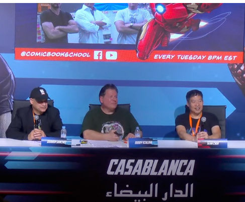 Darren, Buddy and Sean hosting the daily podcast while in Morocco