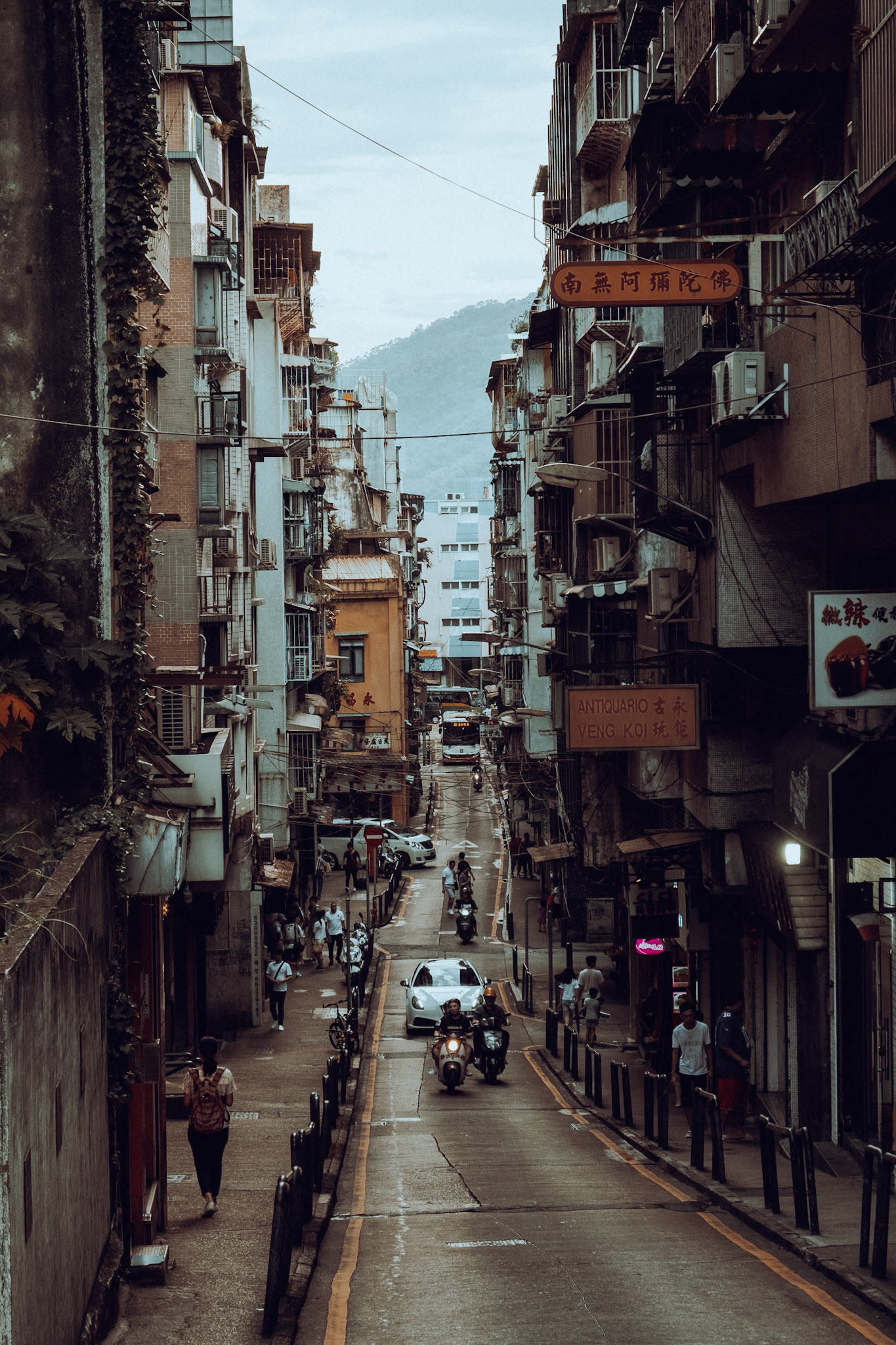 Narrow streets of Macau
