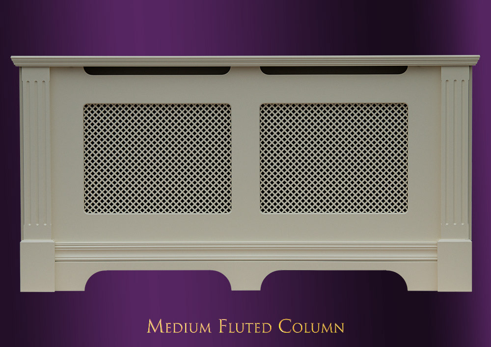 Radiator Cover Medium Fluted Column Design