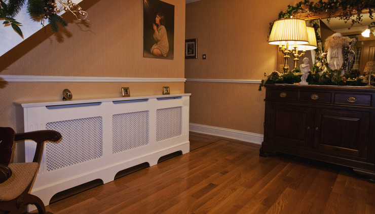 White Radiator Cabinet